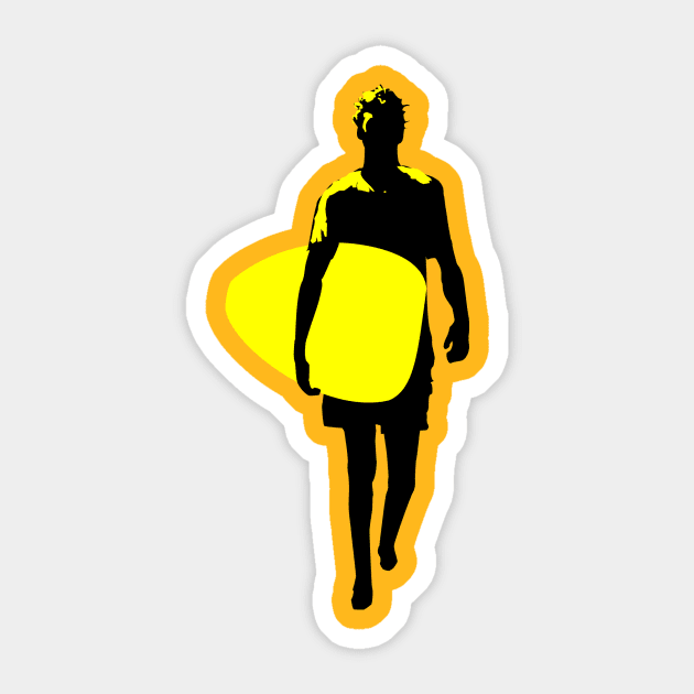 Surfer Sticker by Tallmike